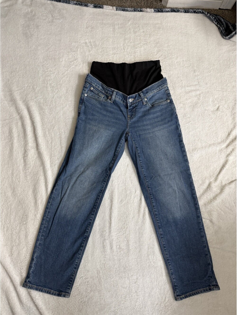 GAP Maternity Jeans Womens Skinny low  Rise Stretch Denim Blue Medium Wash